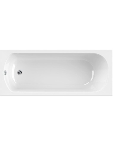 Acryl Rechteckbadewanne oval B: 1700 x T: 750 x H: 420 mm