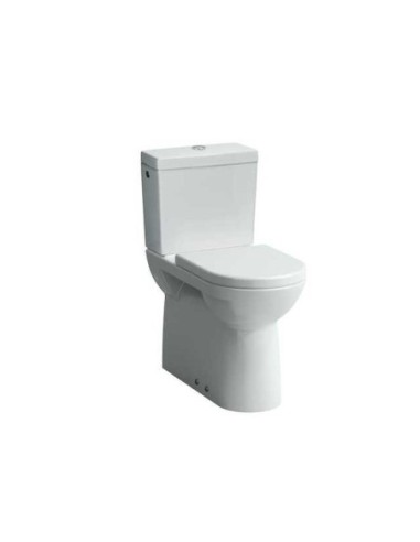 Laufen Pro Stand WC Kombi Tiefspüler, 6 Liter Abgang, mit Spülrand, ohne WC-Sitz, weiß