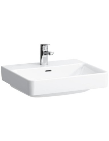 Laufen Pro S Waschtisch, 1 Hahnloch, mit Überlauf, 55 x 46,5 cm, weiß