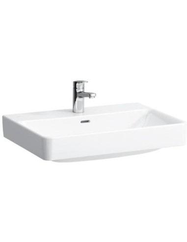 Laufen Pro S Waschtisch 1 Hahnloch, mit Überlauf, 65 x 46,5 cm, weiß