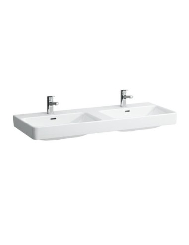 Laufen Pro S DWT 81496.6 unterbaufähig, 2 Hahnlöcher, mit Überlauf, 1200 x 460 mm, weiß